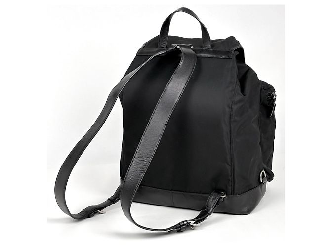 Zaino Prada con placca logo Nero - vista 2