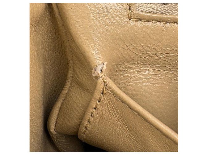 Bolsa de Ombro Chanel Matelassé Bege - vista 12