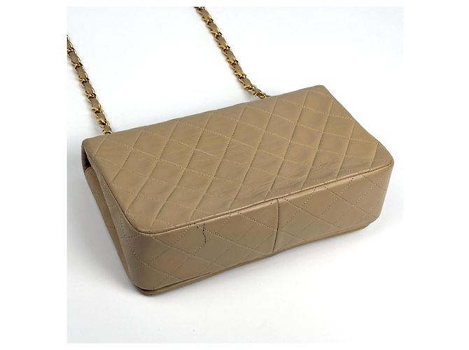 Bolsa de Ombro Chanel Matelassé Bege - vista 2