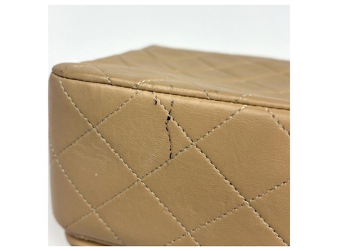 Bolsa de Ombro Chanel Matelassé Bege - vista 3