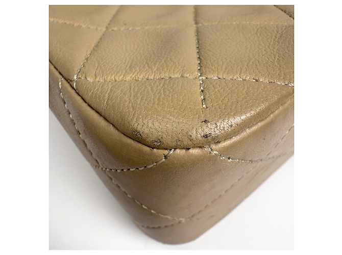 Bolsa de Ombro Chanel Matelassé Bege - vista 4