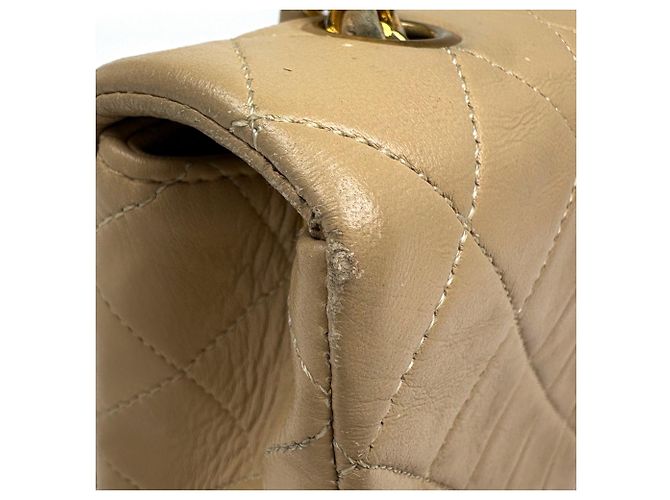 Bolsa de Ombro Chanel Matelassé Bege - vista 6