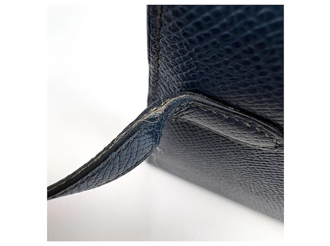 Hermès Portafoglio bi-fold Hermes Kelly Long in blu - vista 4