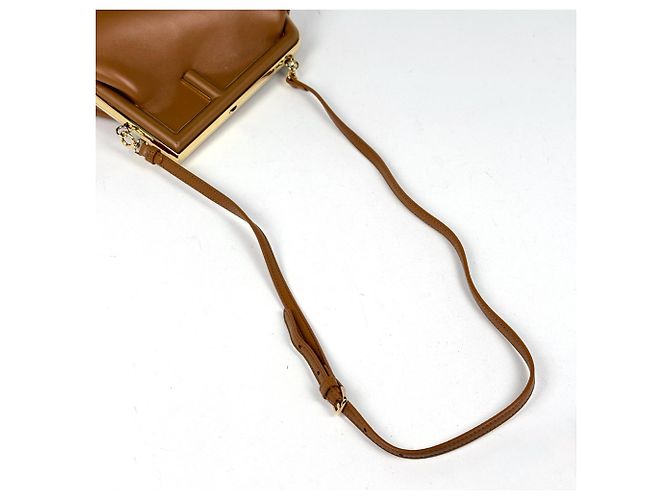 Borsa a tracolla Fendi in pelle marrone - Design 2WAY - vista 6