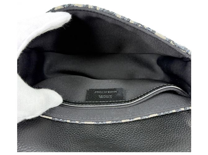 Sac Messager Christian Dior Trotter Noir Beige - vue 8