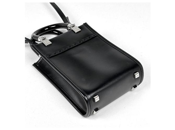Borsa a mano Fendi Sunshine Shopper Mini Nero - vista 2