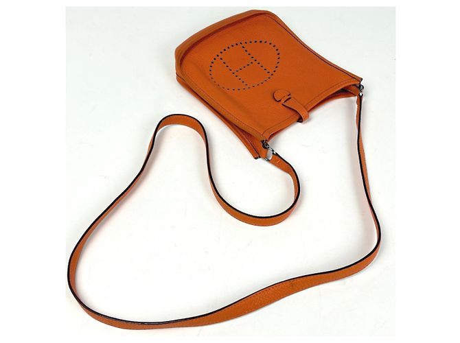 Hermès Hermes Evelyne TPM Pochette Mini Bag Arancione - vista 7