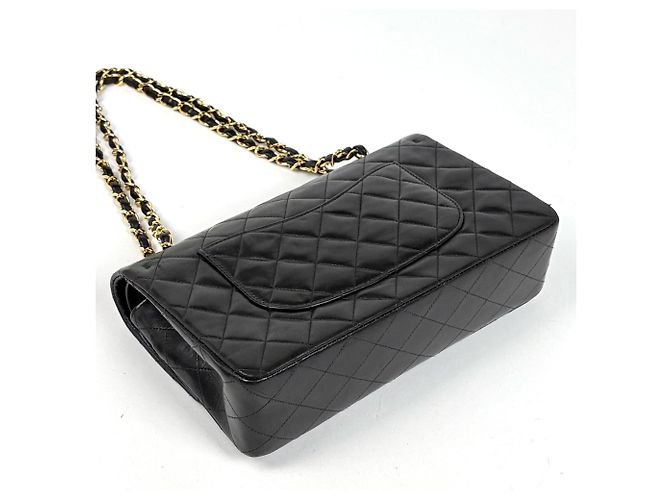 Borsa a tracolla Chanel Matelassé Coco Mark in pelle Nero - vista 2