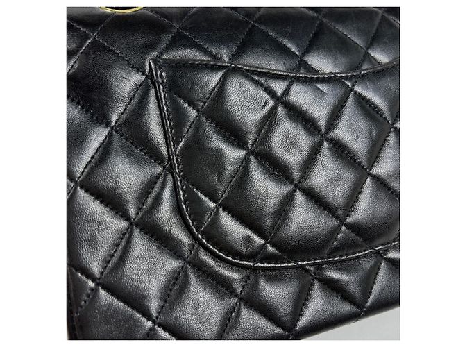 Borsa a tracolla Chanel Matelassé Coco Mark in pelle Nero - vista 4