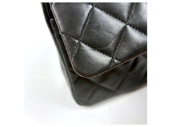Borsa a tracolla Chanel Matelassé Coco Mark in pelle Nero - vista 6