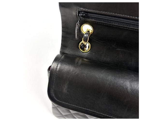 Borsa a tracolla Chanel Matelassé Coco Mark in pelle Nero - vista 9