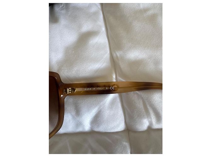 Gafas de Sol Chanel Marrones con Logo Dorado Castaño - vista 6