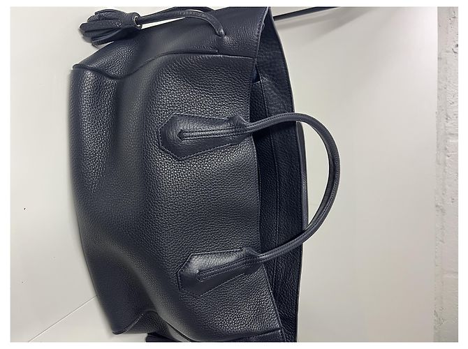Longchamp Borsa Tote in Pelle Martellata Blu Navy Blu scuro - vista 2