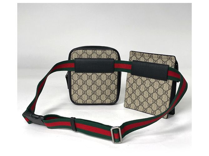 Gucci Sherry Line Umhängetasche Braun Schwarz - Ansicht 2