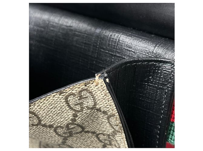 Gucci Sherry Line Umhängetasche Braun Schwarz - Ansicht 7