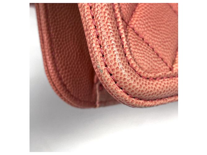 Borsa Chanel Matelassé in rosa salmone - vista 3