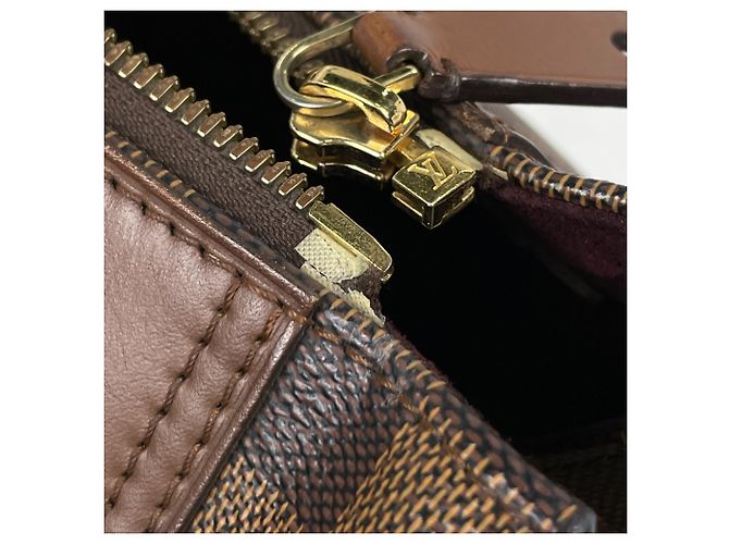 Borsa Louis Vuitton Greenwich Marrone Damier ebene - vista 5