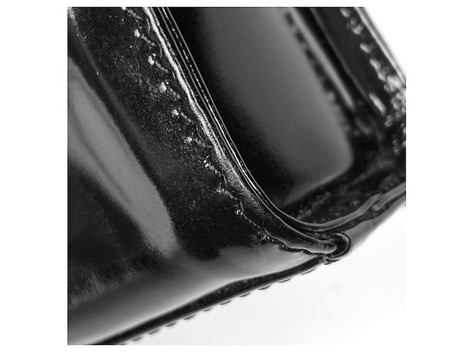 Borsa Loewe Velázquez in pelle verniciata nera Nero - vista 3