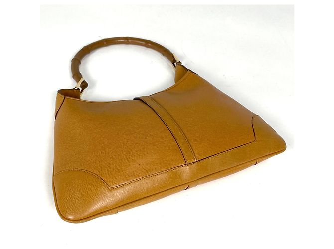 Gucci Bamboo Schultertasche aus Leder Braun - Ansicht 2