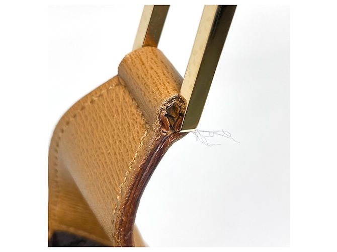 Gucci Bamboo Schultertasche aus Leder Braun - Ansicht 4