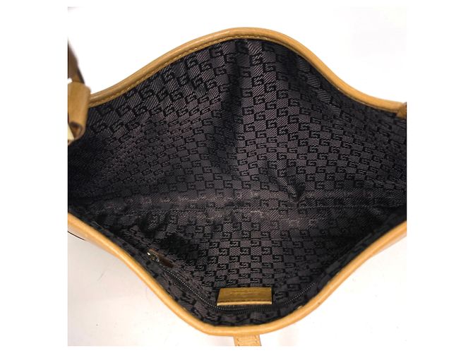 Gucci Bamboo Schultertasche aus Leder Braun - Ansicht 6