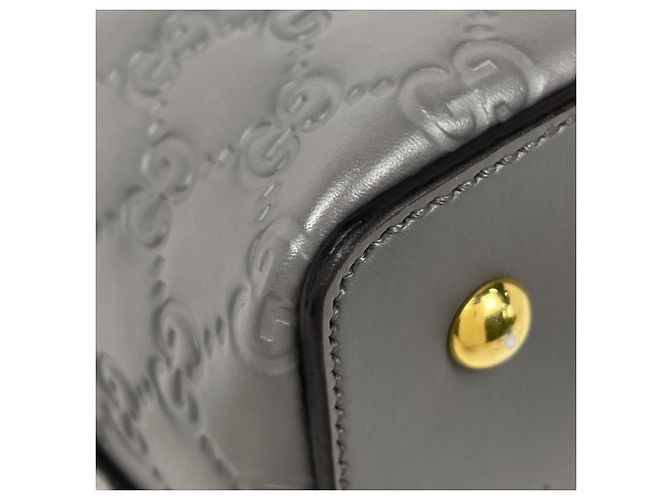Bolsa de mão Gucci Guccissima em couro cinza Marrom - vista 3