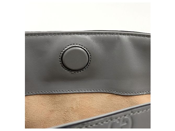 Bolsa de mão Gucci Guccissima em couro cinza Marrom - vista 7