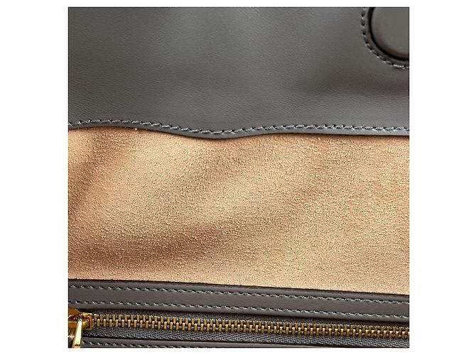 Bolsa de mão Gucci Guccissima em couro cinza Marrom - vista 8