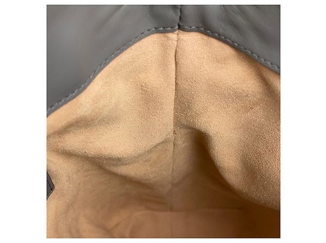Bolsa de mão Gucci Guccissima em couro cinza Marrom - vista 9
