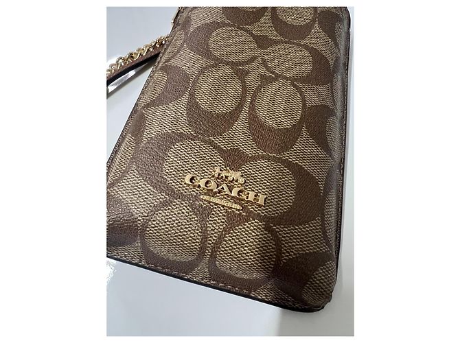 Coach Borsa Smartphone e Porta Carte Monogram Marrone - vista 2