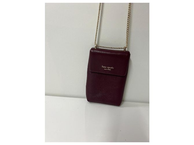 Kate Spade New York Piccola Borsa a Tracolla in Pelle Bordeaux Bordò - vista 2