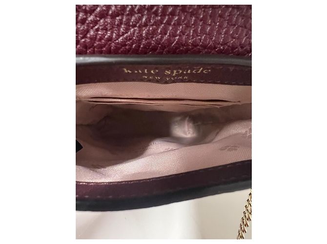 Kate Spade New York Piccola Borsa a Tracolla in Pelle Bordeaux Bordò - vista 3