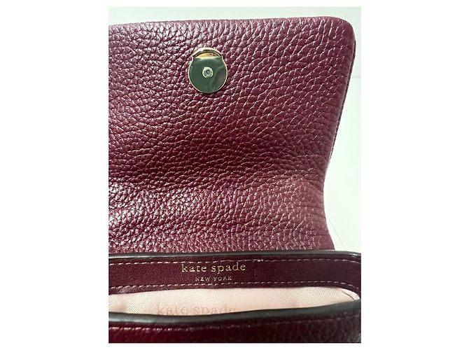 Kate Spade New York Piccola Borsa a Tracolla in Pelle Bordeaux Bordò - vista 4