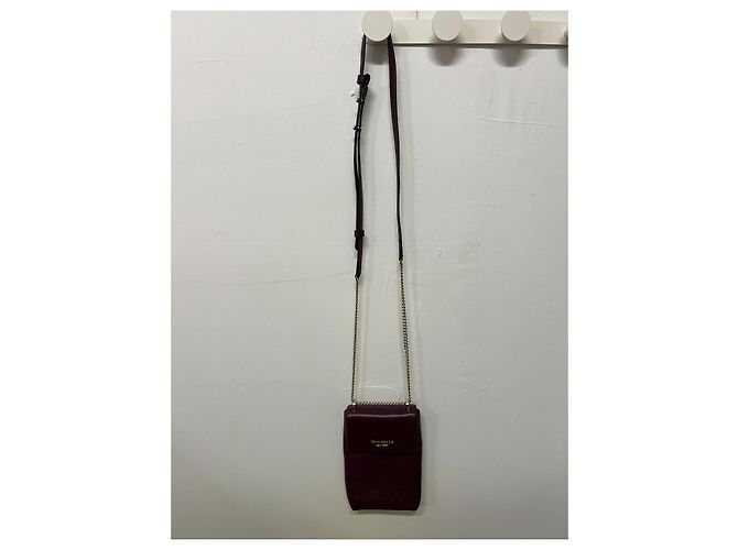 Kate Spade New York Piccola Borsa a Tracolla in Pelle Bordeaux Bordò - vista 5