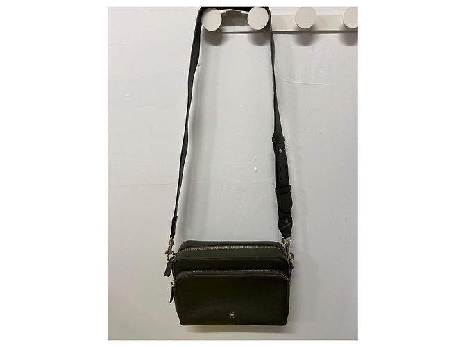 Aigner Borsa a Tracolla in Pelle Kaki Verde scuro - vista 10