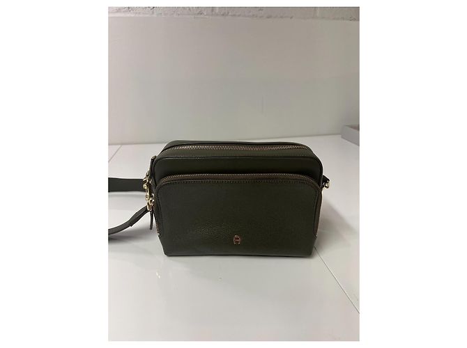 Aigner Borsa a Tracolla in Pelle Kaki Verde scuro - vista 15