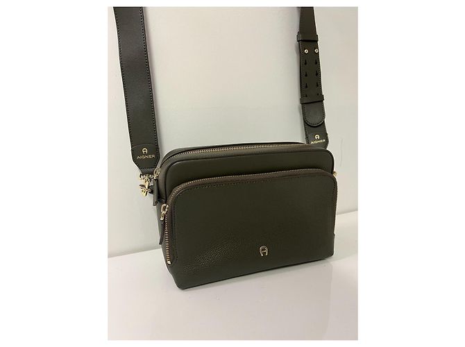Aigner Borsa a Tracolla in Pelle Kaki Verde scuro - vista 2