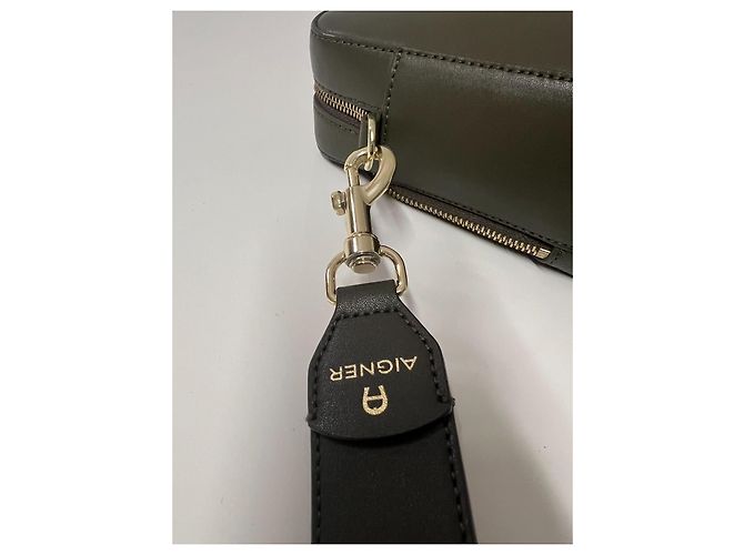 Aigner Borsa a Tracolla in Pelle Kaki Verde scuro - vista 7