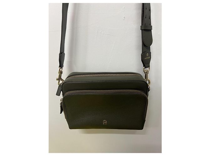 Aigner Borsa a Tracolla in Pelle Kaki Verde scuro - vista 9