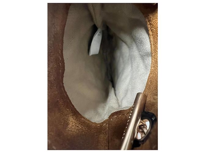Vanessa Bruno Pochette in camoscio marrone trapuntata - vista 5