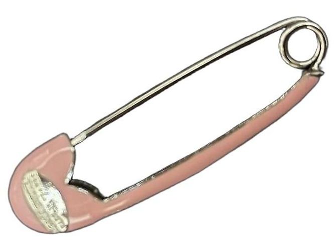 Spilla a spillo da balia rosa Sonia Rykiel Silver hardware - vista 2
