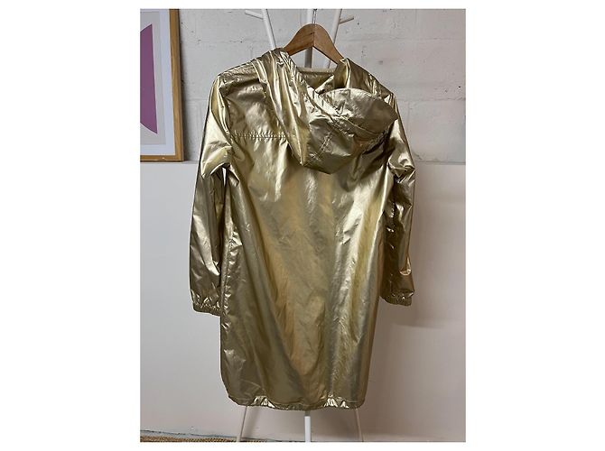 Autre Marque Chaqueta impermeable dorada con capucha La Petite Étoile Dorado - vista 3