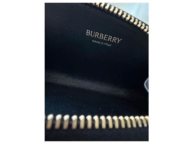 Burberry Leder Geldbeutel mit Anhänger Schwarz - Ansicht 4
