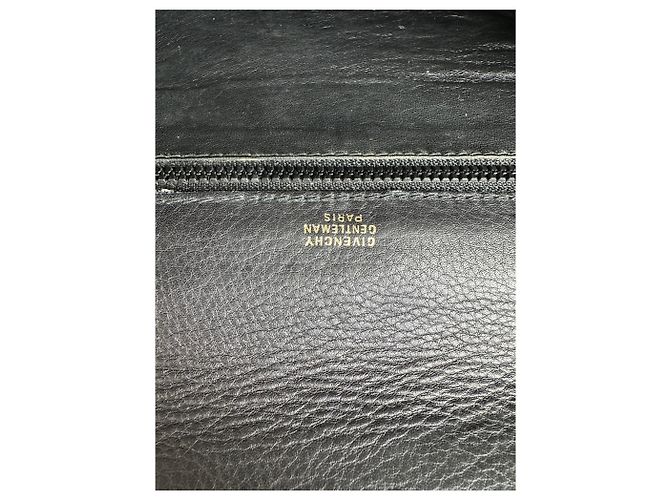 Vintage Givenchy Leder-Clutch Schwarz Gold - Ansicht 5