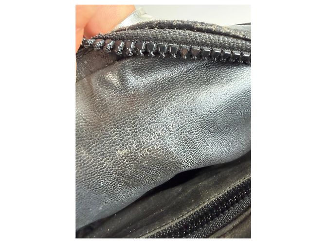 Triomphe Céline Vintage Celine Leder Crossbody Bag Black Schwarz - Ansicht 4