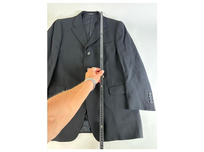 Medusa Abito Vintage Versace da Uomo in Misto Lana Nero XL - vista 3