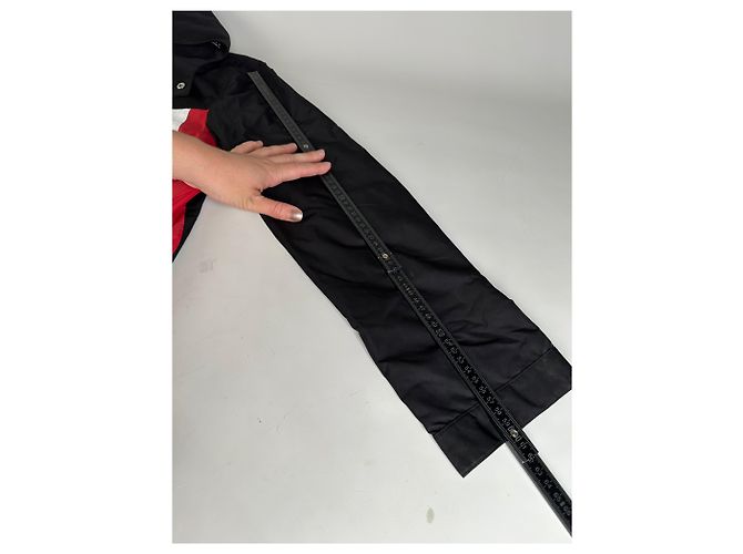Giacca Vintage Burberry da uomo con logo e bottoni a pressione Nero Bianco Rosso L Preto - vista 11