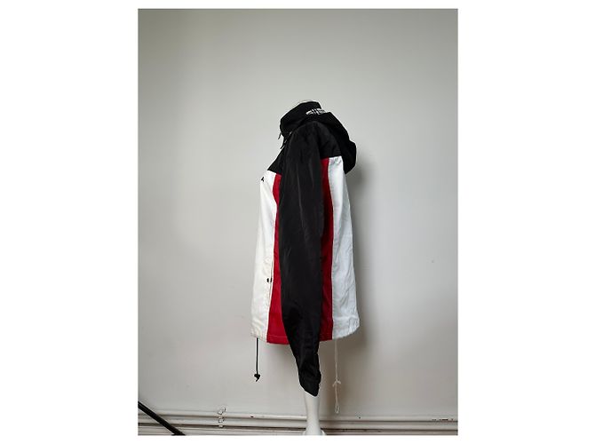 Giacca Vintage Burberry da uomo con logo e bottoni a pressione Nero Bianco Rosso L Preto - vista 2