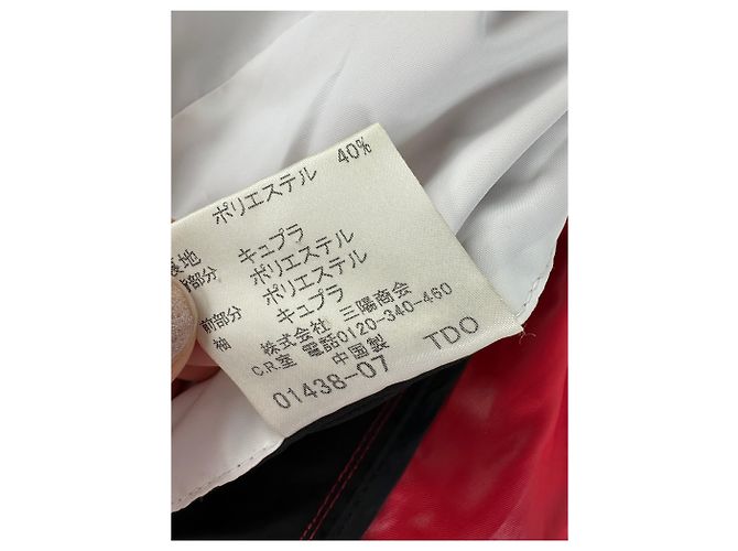 Giacca Vintage Burberry da uomo con logo e bottoni a pressione Nero Bianco Rosso L Preto - vista 9