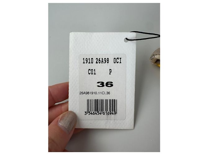 Céline Vintage Celine Kleid aus Seidensatin Gelb S - Ansicht 9